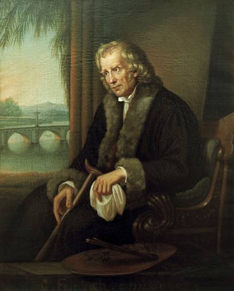 Caroline Bardua Porträt Caspar David Friedrichs (1840)