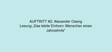 AUFTRITT #2